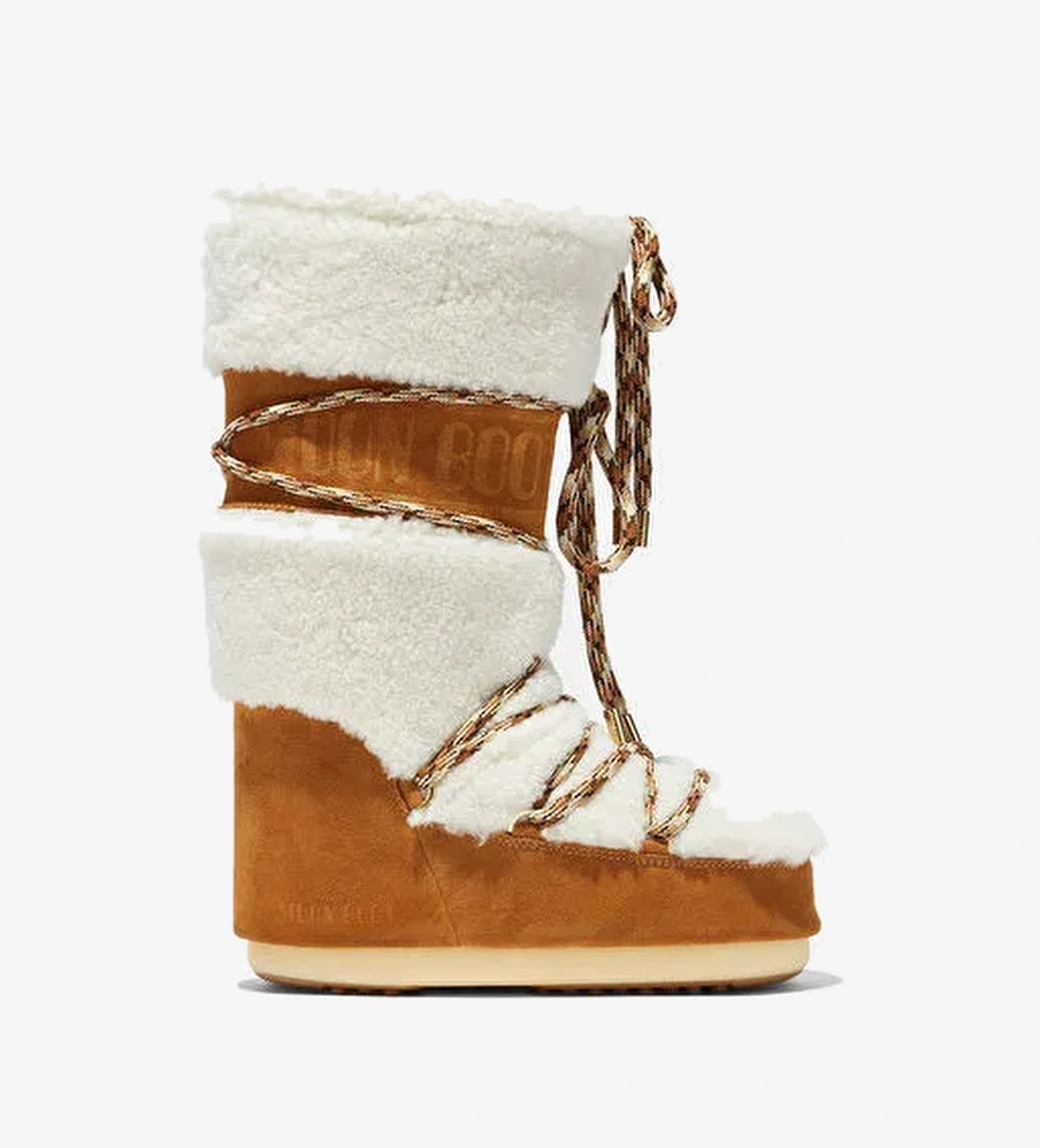Kadın Bot (Kar) 80D1402610-MA03 Moon Boot Shearling Whisky/Off White - Görsel 1