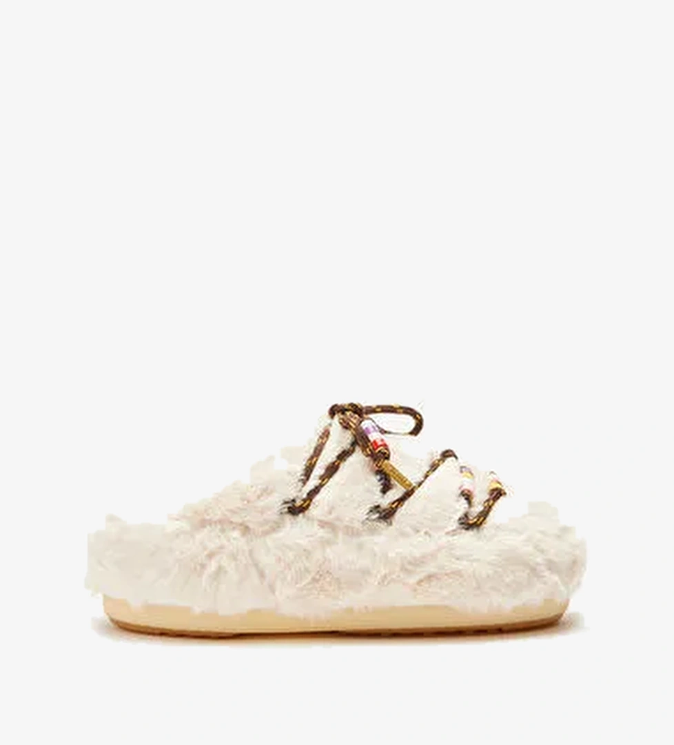 Moon Boot Krem Kadın Terlik 2MONW2024026 - Görsel 1