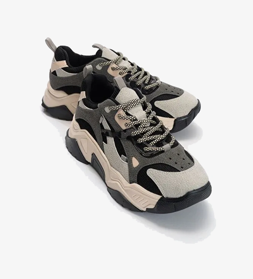 LECCE Buz-Siyah Kadın Spor Ayakkabı - Görsel 1