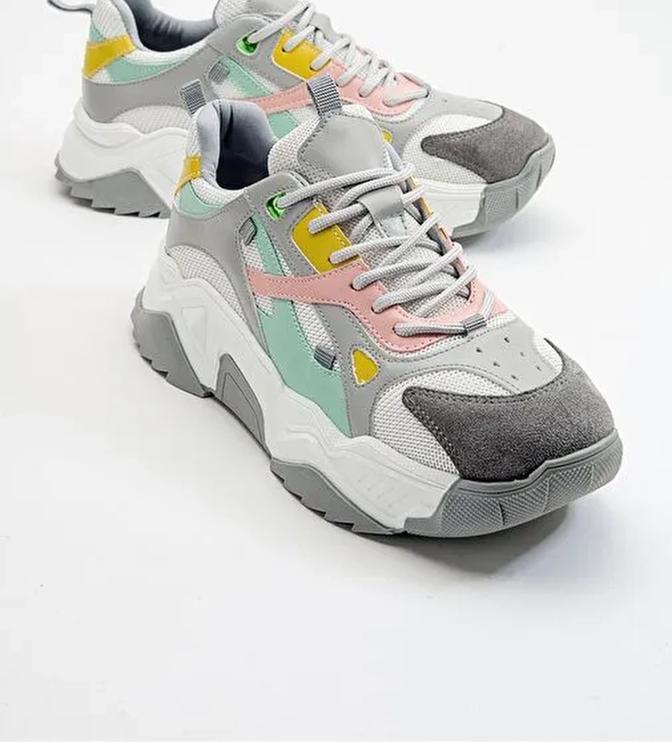 LECCE Beyaz Multi Kadın Spor Ayakkabı - Görsel 1