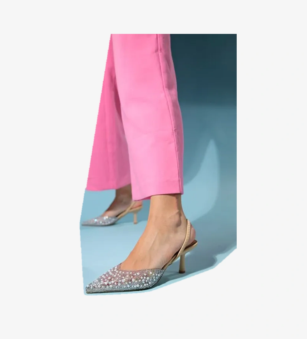 Luvi Shoes Bej Kadın Abiye Ayakkabı 21-703 - Görsel 1