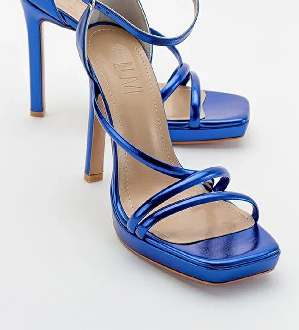 SHELP Sax Mavi Kadın Topuklu Ayakkabı - Görsel 1