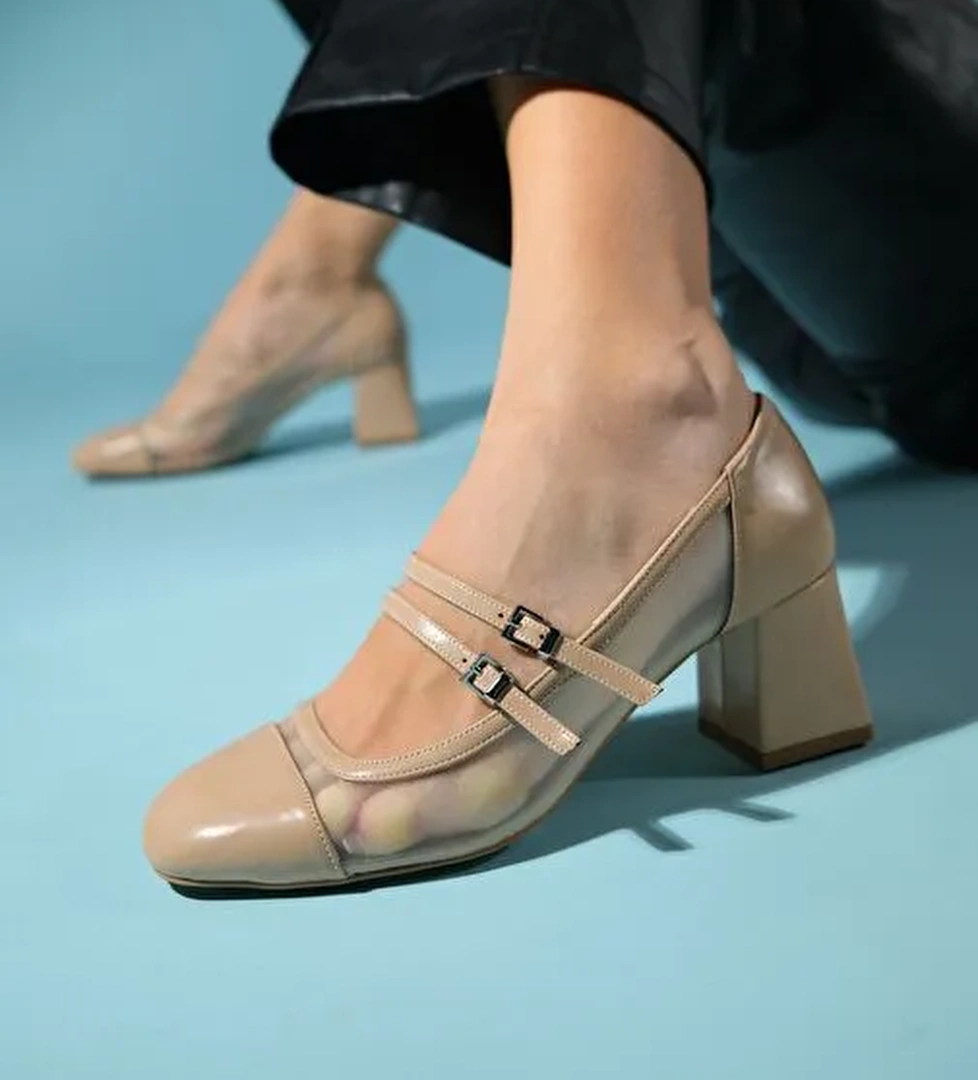 Luvi Shoes Siyah Kadın Topuklu Ayakkabı 124-6805 - Görsel 1