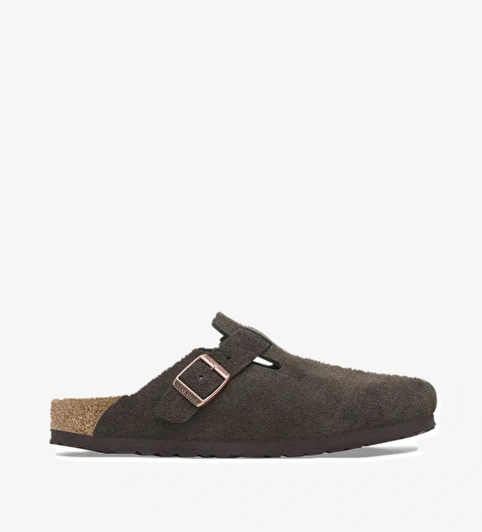 Birkenstock Koyu Kahverengi Kadın Süet Terlik 1027460 - Görsel 1