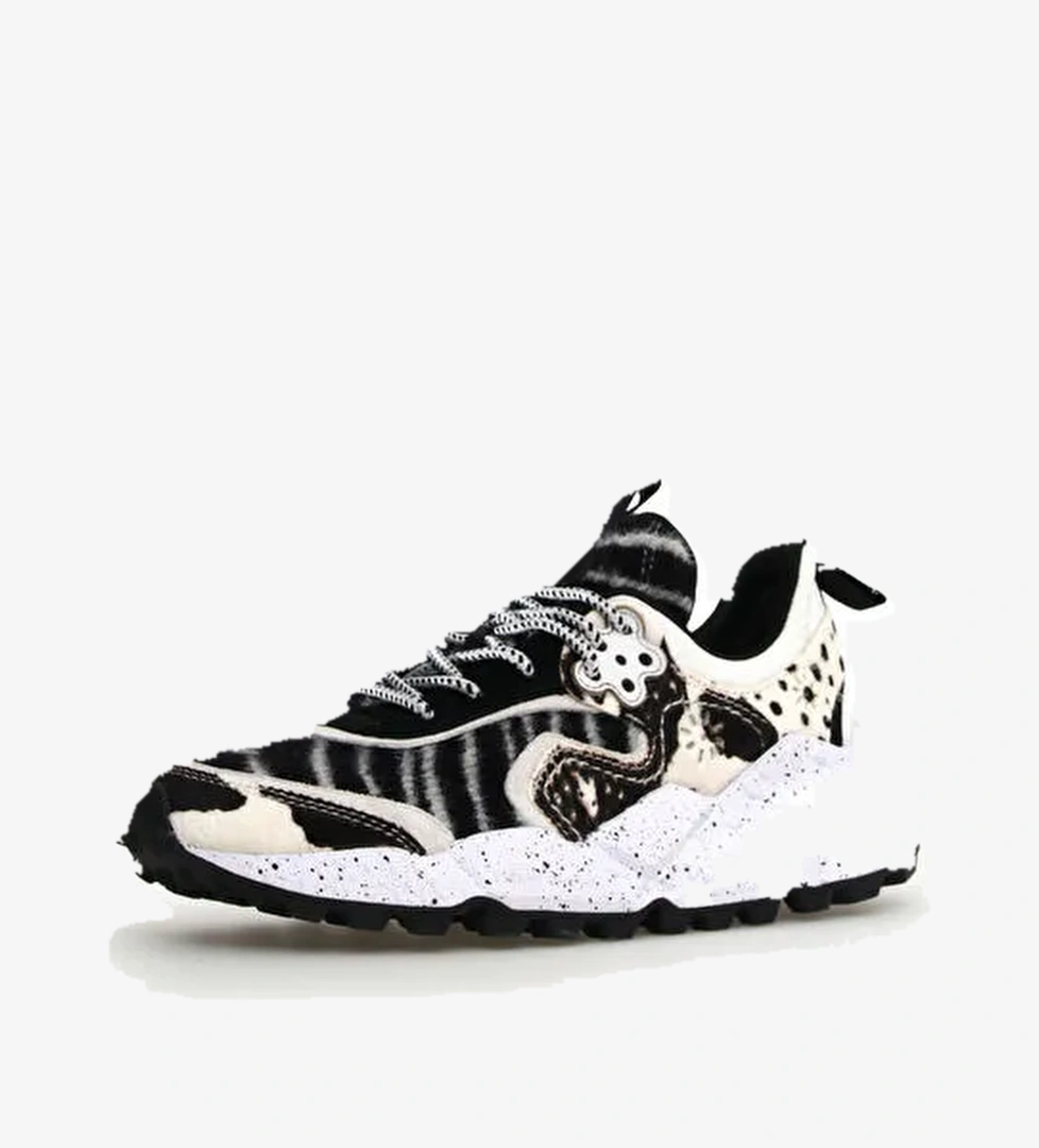 Flower Mountain Siyah-Beyaz Kadın Nubuk Sneaker 1N20 - [001-2017822-13] - Görsel 1