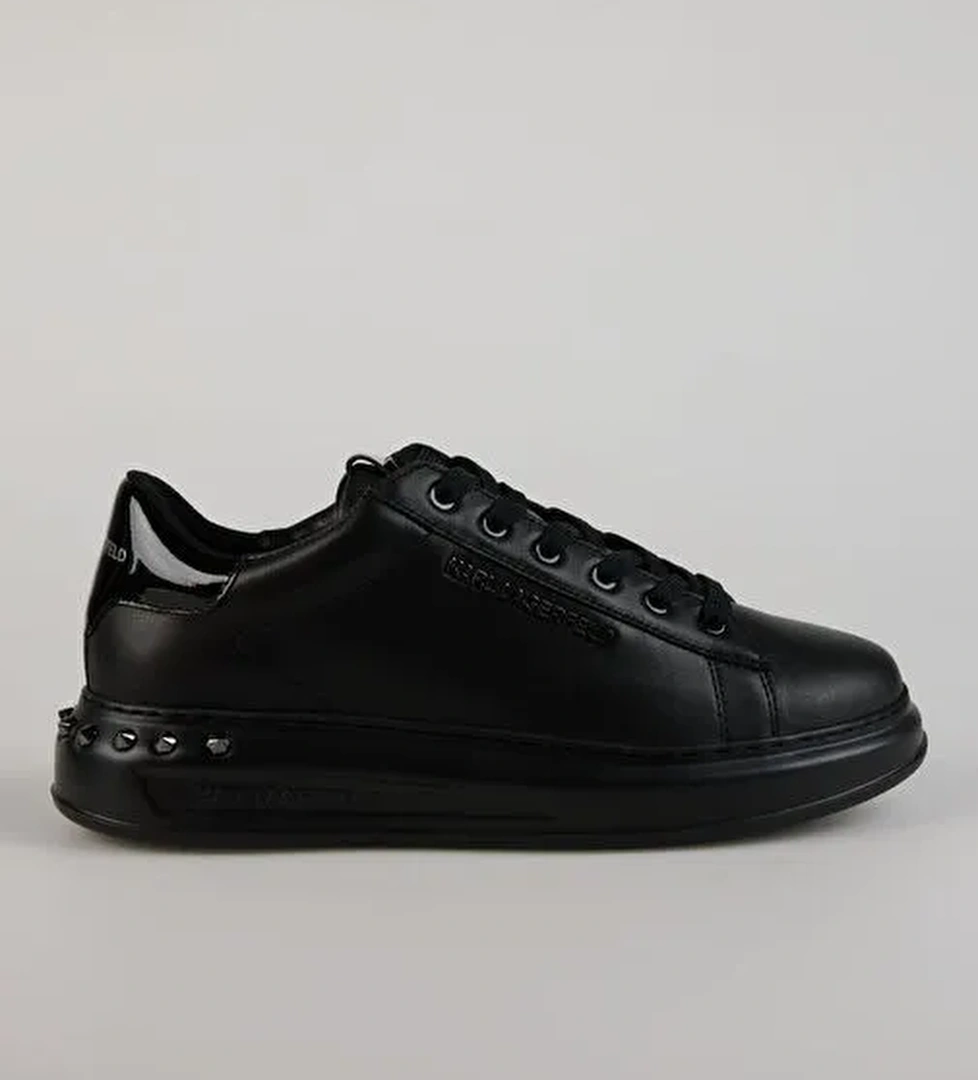 Karl Lagerfeld Siyah Erkek Deri Sneaker KAPRI MENS Studebakker Lo