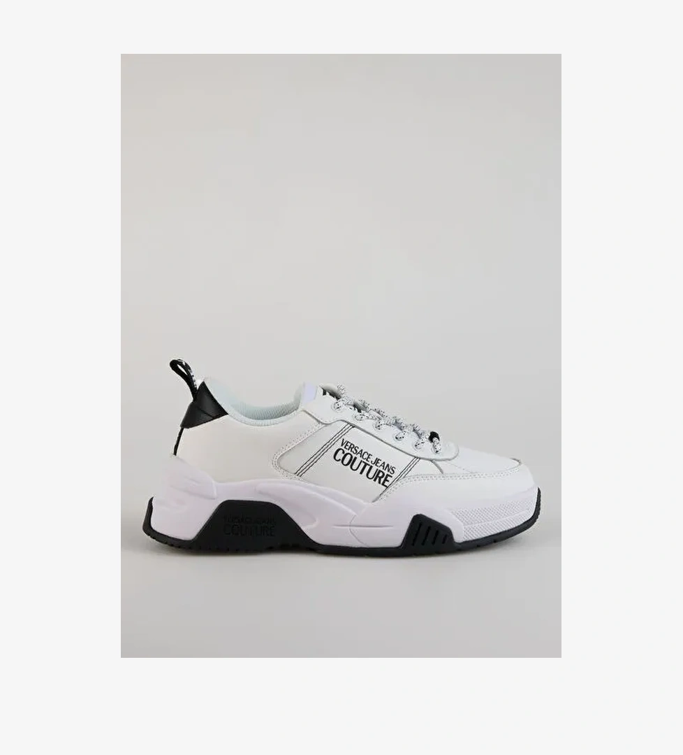 Versace Jeans Couture Beyaz-Siyah Erkek deri Sneaker FONDO STARGAZE DIS. SF1