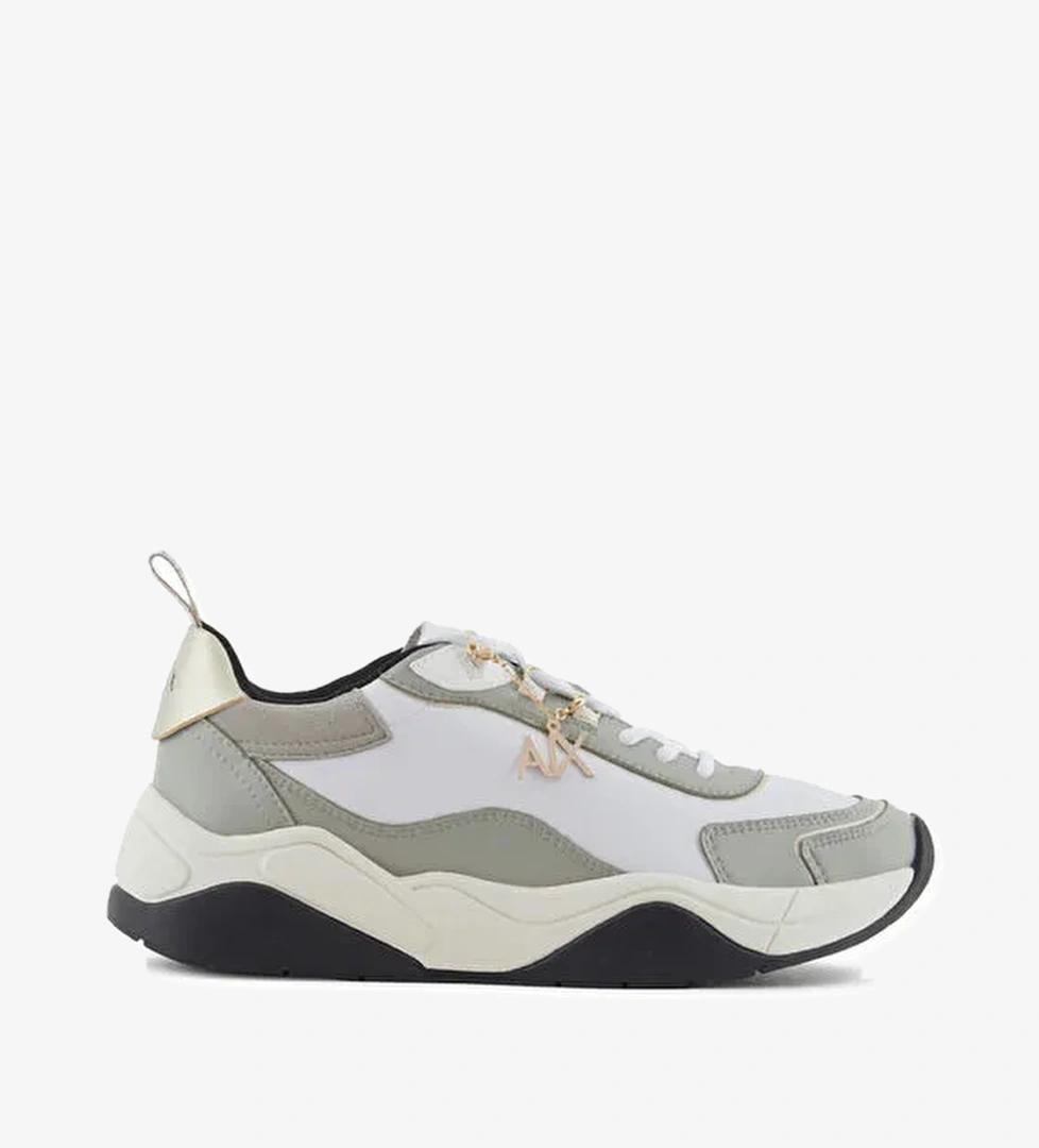 Armani Exchange Armani Exchange Gri-Beyaz Kadın deri Sneaker XDX104XV580U293 model görseli