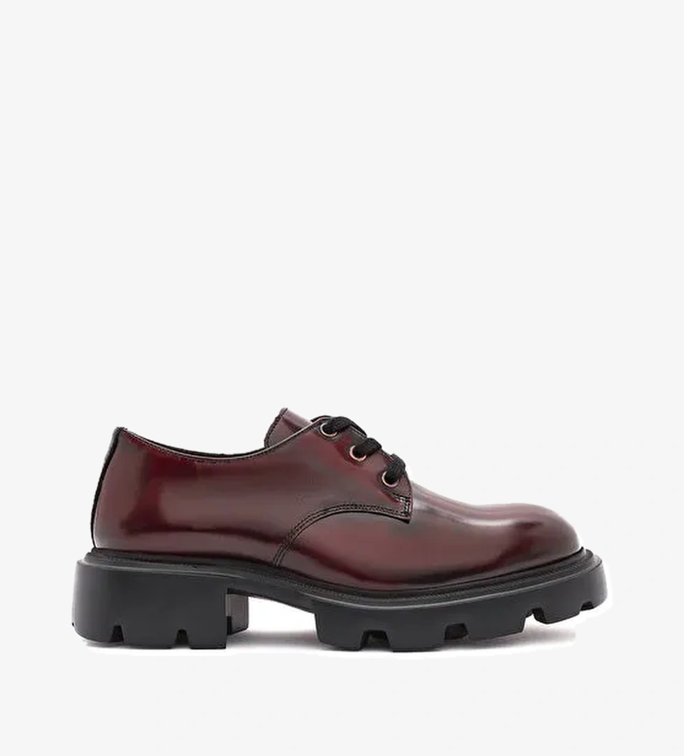 Derimod Siyah Kadın Deri Oxford Ayakkabı 24WFD236422 - Görsel 1