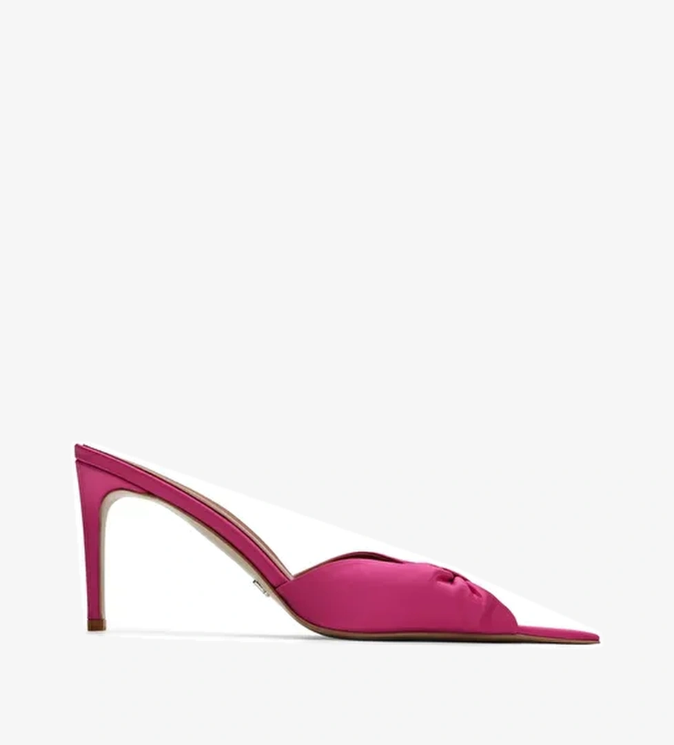 Jabotter Sydney Saten 8 Cm Topuklu Terlik - Görsel 1