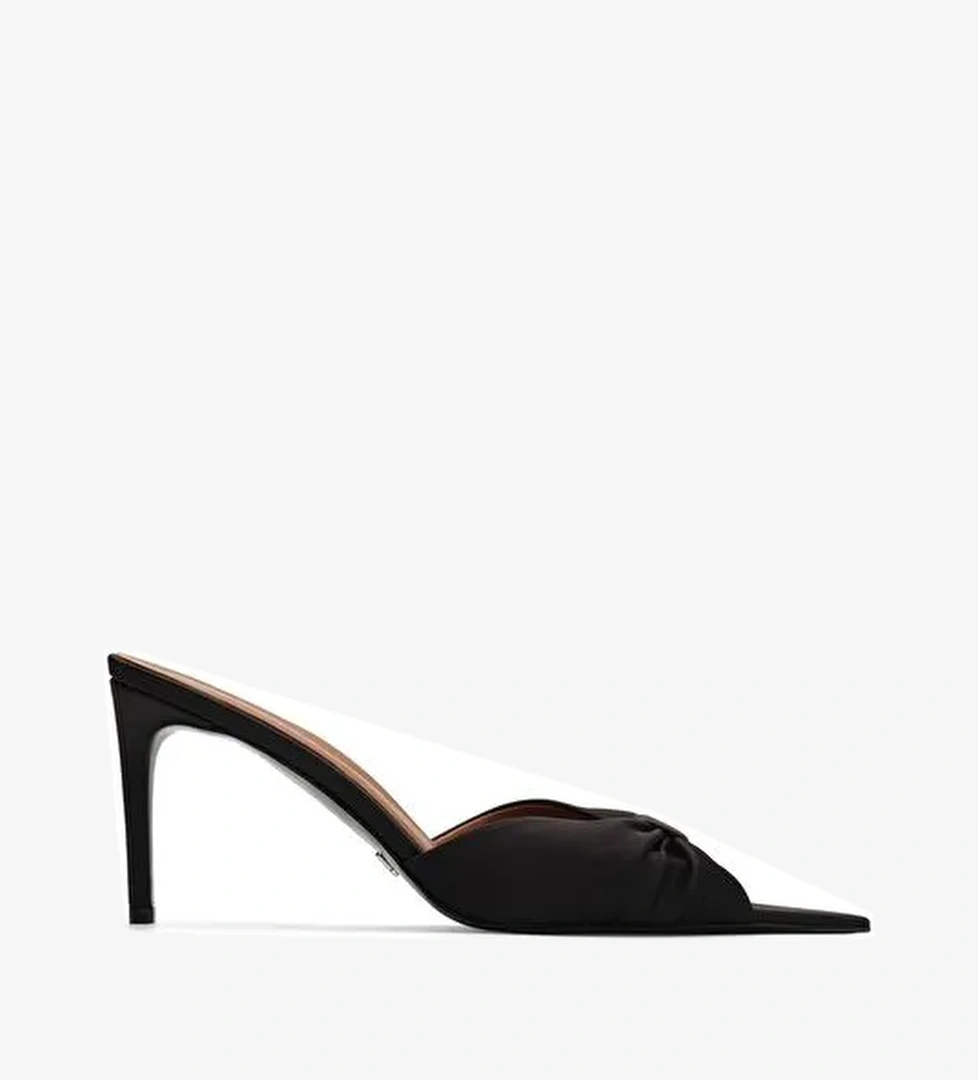 Jabotter Sydney Saten 8 Cm Topuklu Terlik - Görsel 1