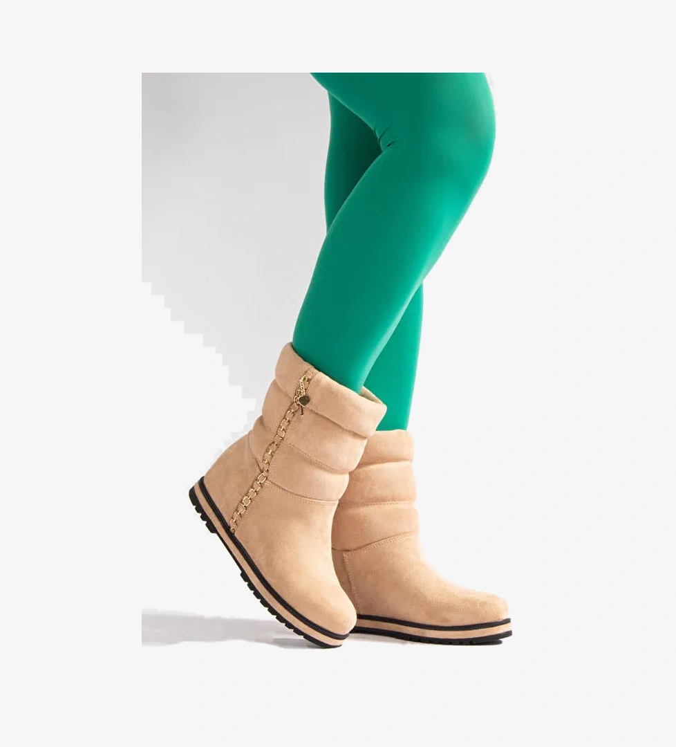 Nemesis Kadın Dolgu Taban Bot Bej - Görsel 1