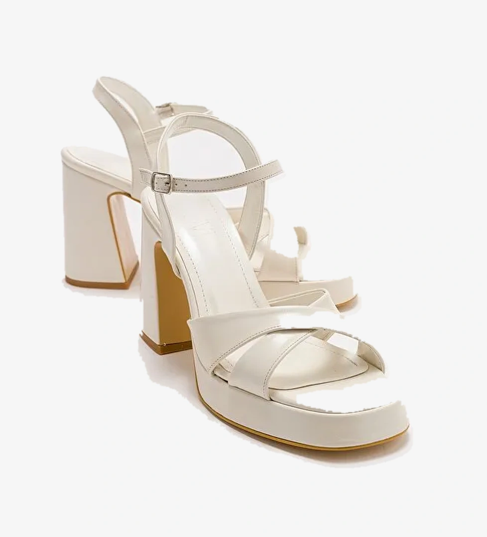 LELLO Sedef Kadın Platform Topuklu Ayakkabı - Görsel 1