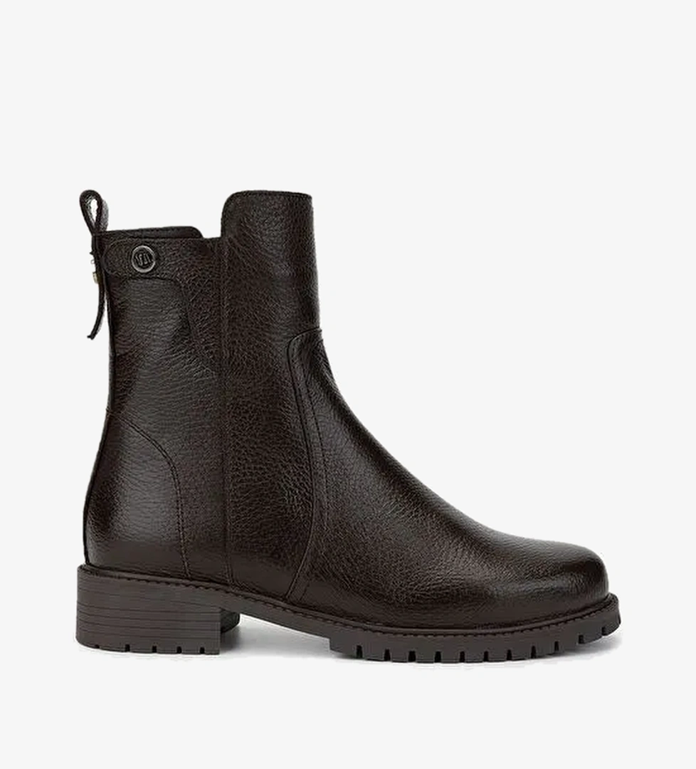 Valmenti Kadın Kahverengi Düz Bot - Görsel 1