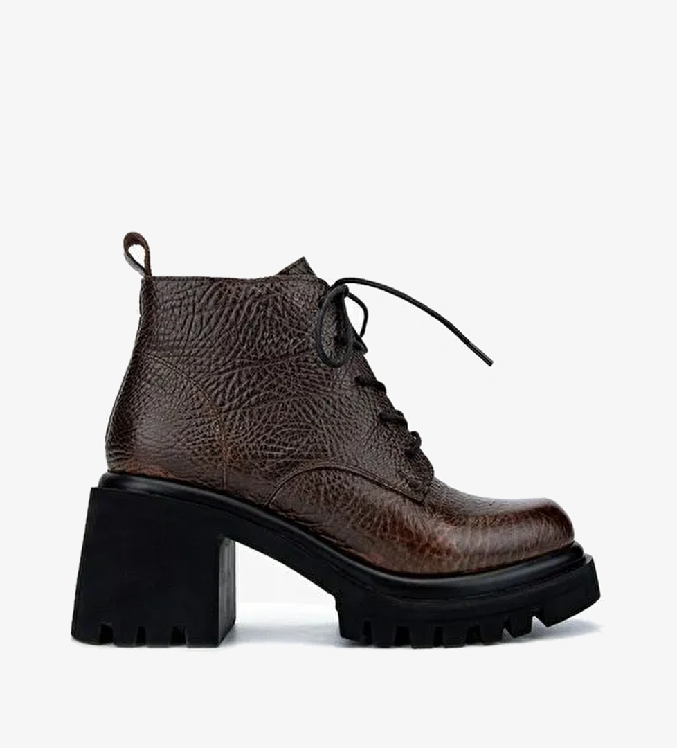 Valmenti Kadın Kahverengi Topuklu Bot - Görsel 1