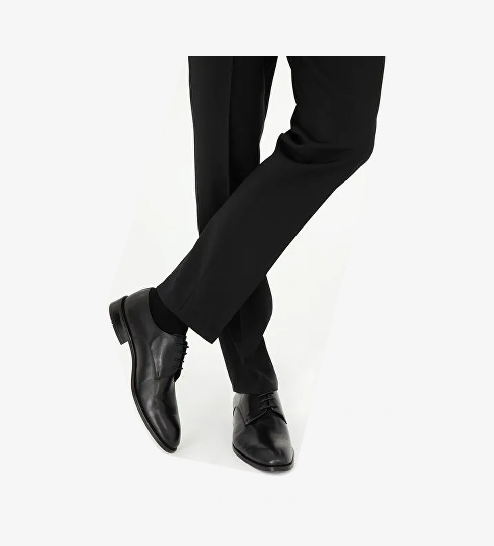 Siyah %100 Deri Klasik Ayakkabı