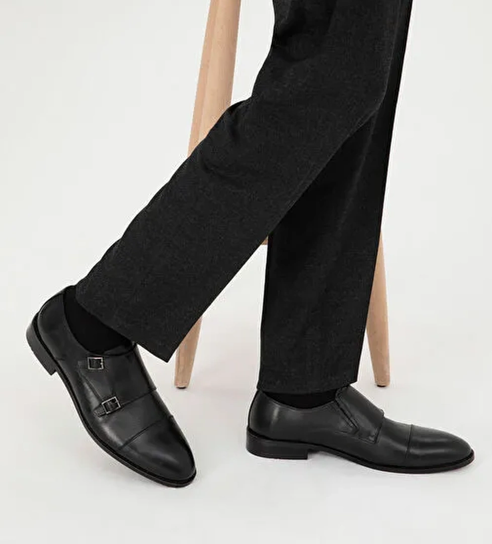 Pierre Cardin Siyah Erkek Deri Klasik Ayakkabı 50298531 - Görsel 1