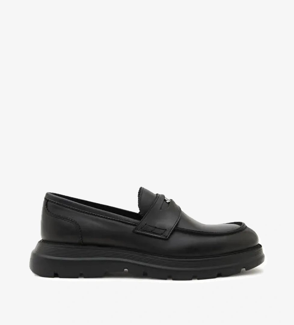 Valentino Siyah Erkek Deri Loafer DRESS - Görsel 1