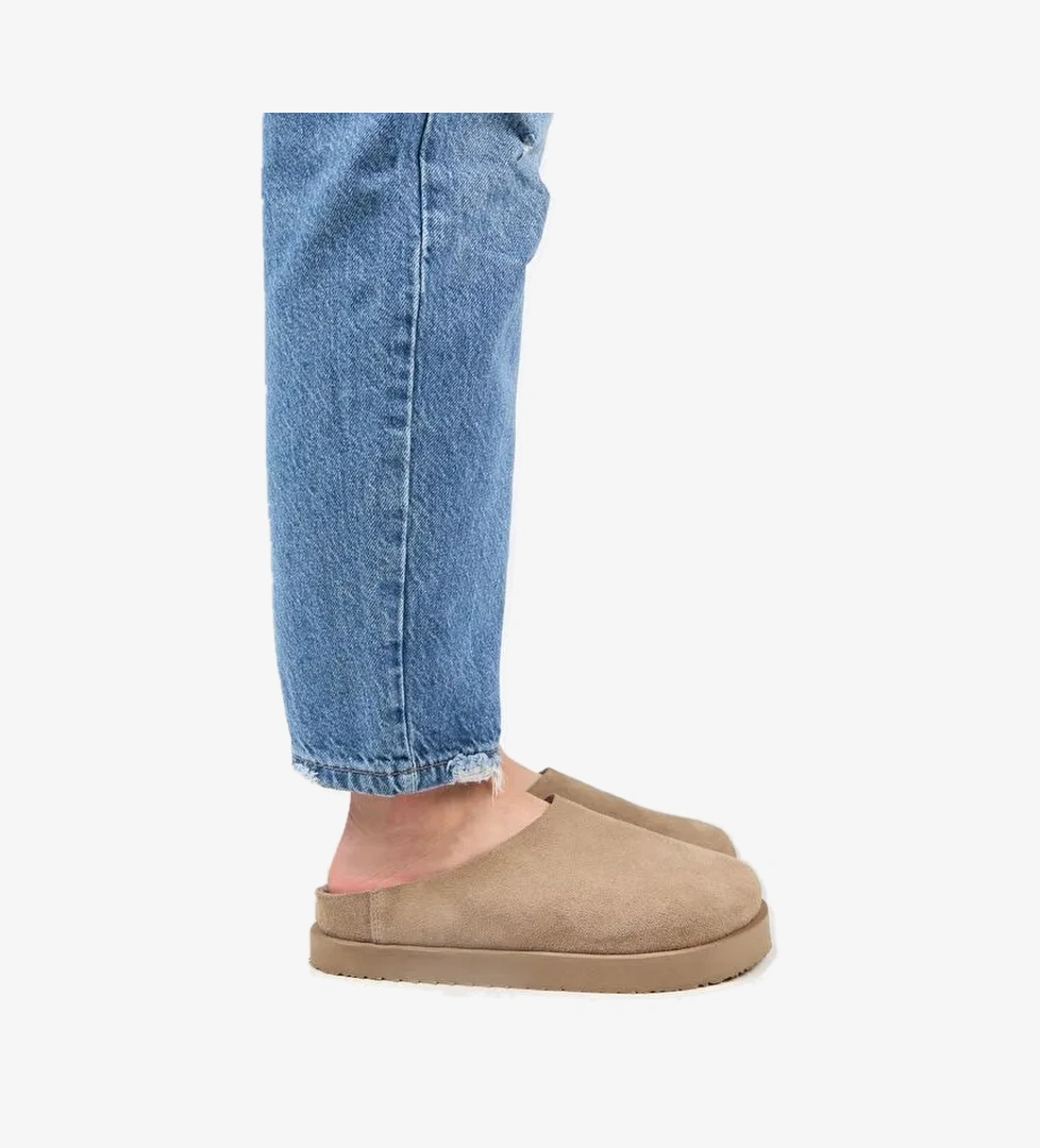 Manijero Vizon Kadın Deri Terlik MNJ.179.03 - Görsel 1