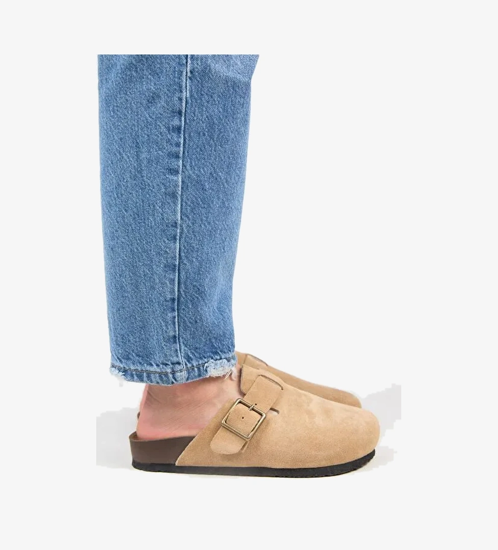 Manijero Kum Kadın Deri Terlik MNJ.119.09 - Görsel 1