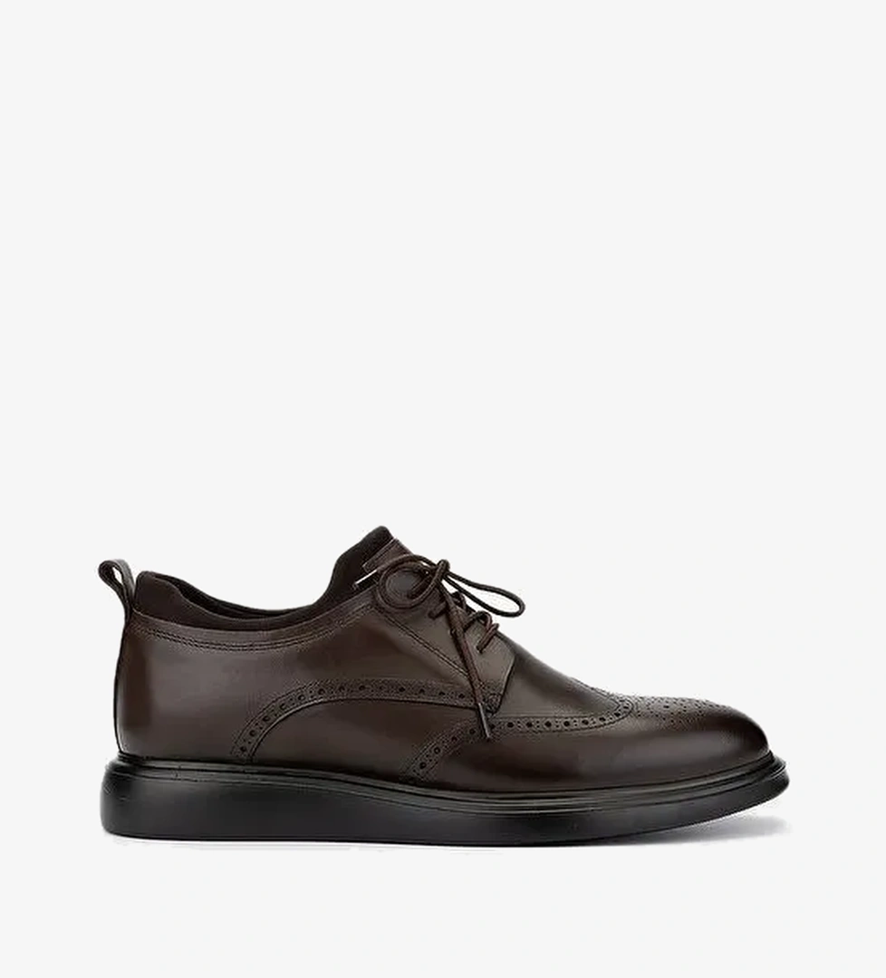 Valmenti Kahverengi Erkek Deri Günlük Ayakkabı 863 10342 ERK AYK SK24-25 - Görsel 1