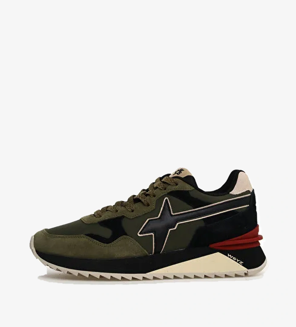 W6YZ Haki-Siyah Erkek Sneaker YAK - Görsel 1