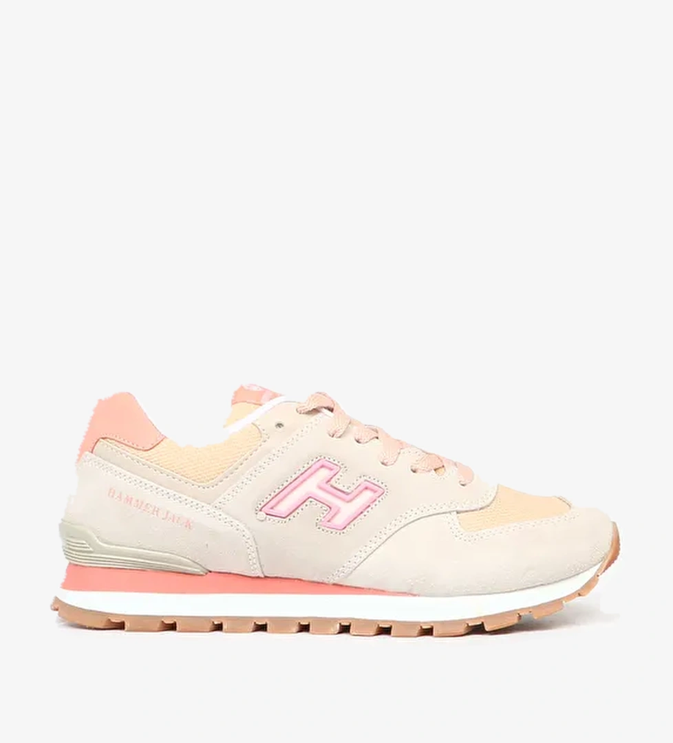 Hammer Jack Chile Hakiki Deri Lamb-Coral Kadın Spor Ayakkabı - Görsel 1