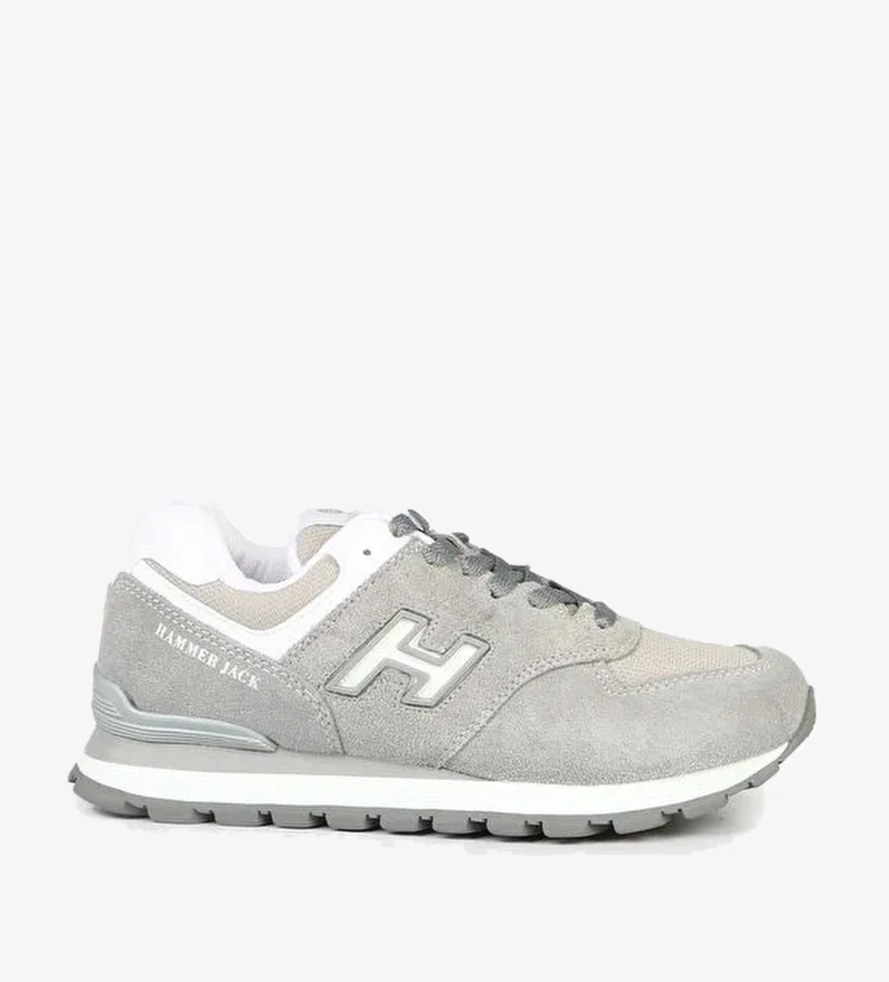 Hammer Jack Chile Hakiki Deri Ciment-Beyaz Kadın Spor Ayakkabı - Görsel 1