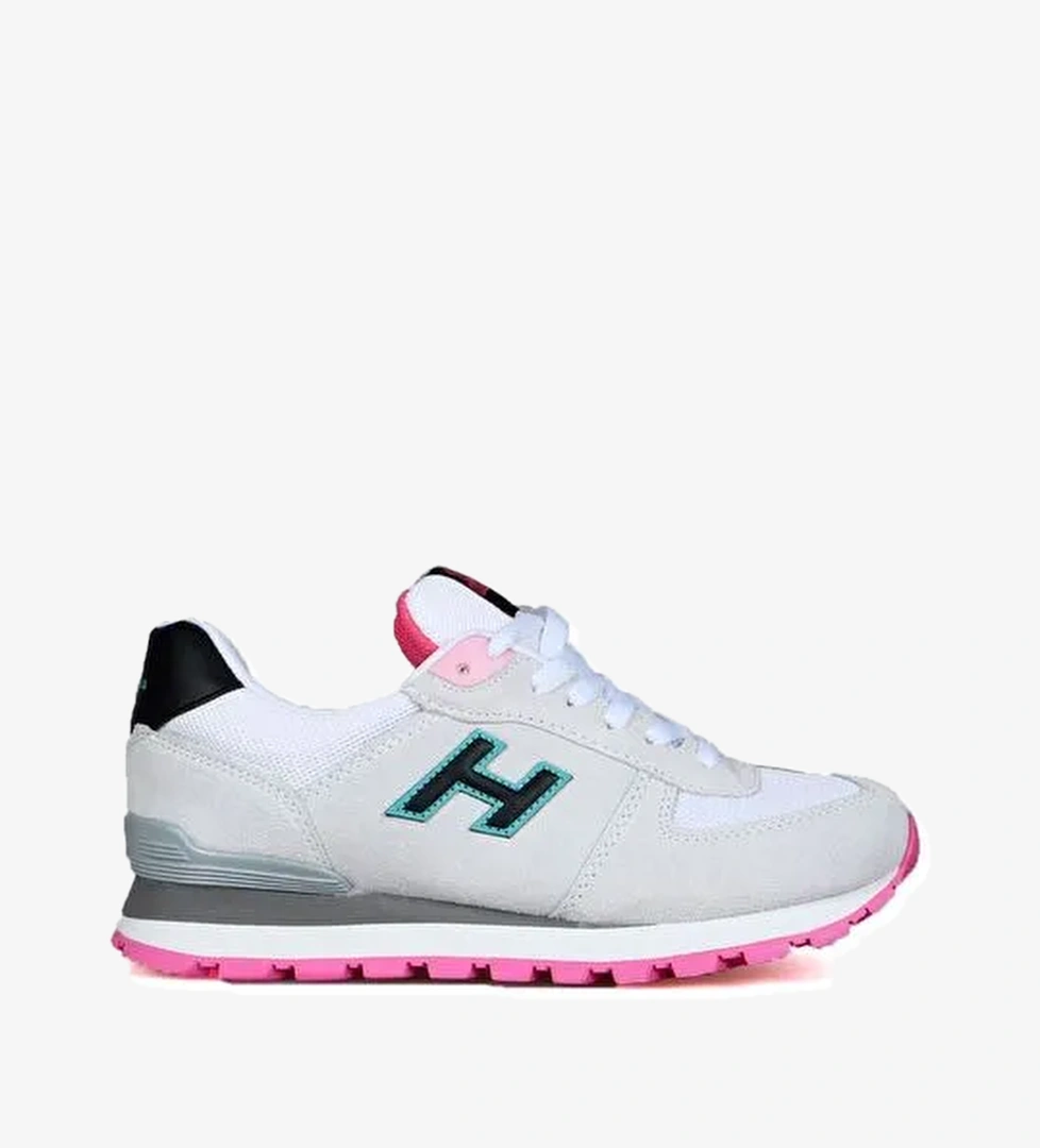 Hammer Jack Peru Hakiki Deri Puruty-Pembe Kadın Spor Ayakkabı - Görsel 1