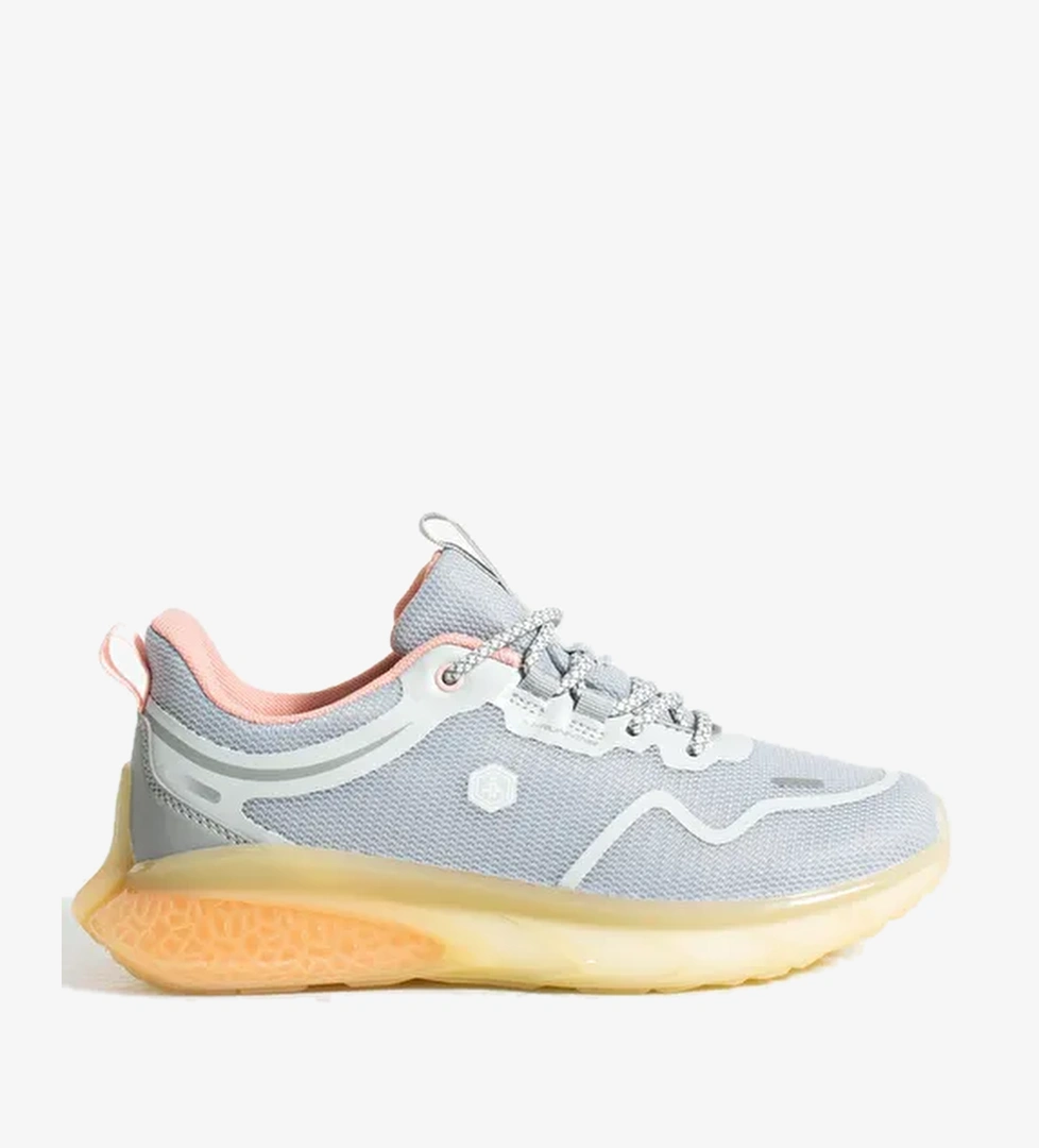Hammer Jack Gri-Şeftali Kadın Sneaker 14895 - Görsel 1