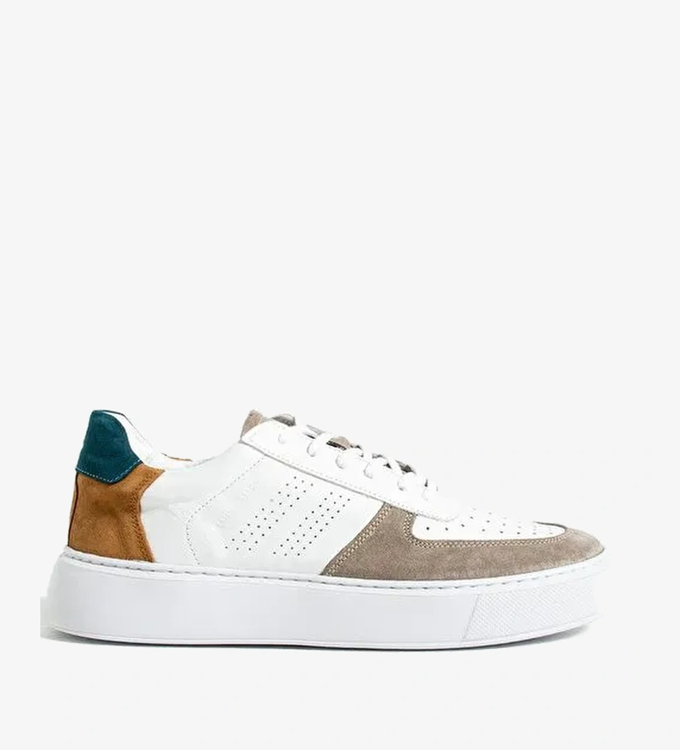 Hammer Jack Hakiki Deri Twent Beyaz Erkek Ayakkabı - Görsel 1