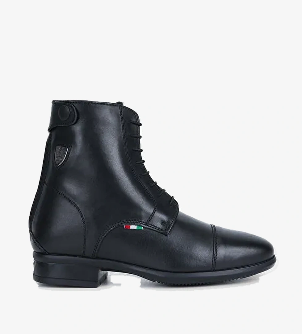 Tattini Unisex Hakiki Deri Siyah Binici Botu - Görsel 1