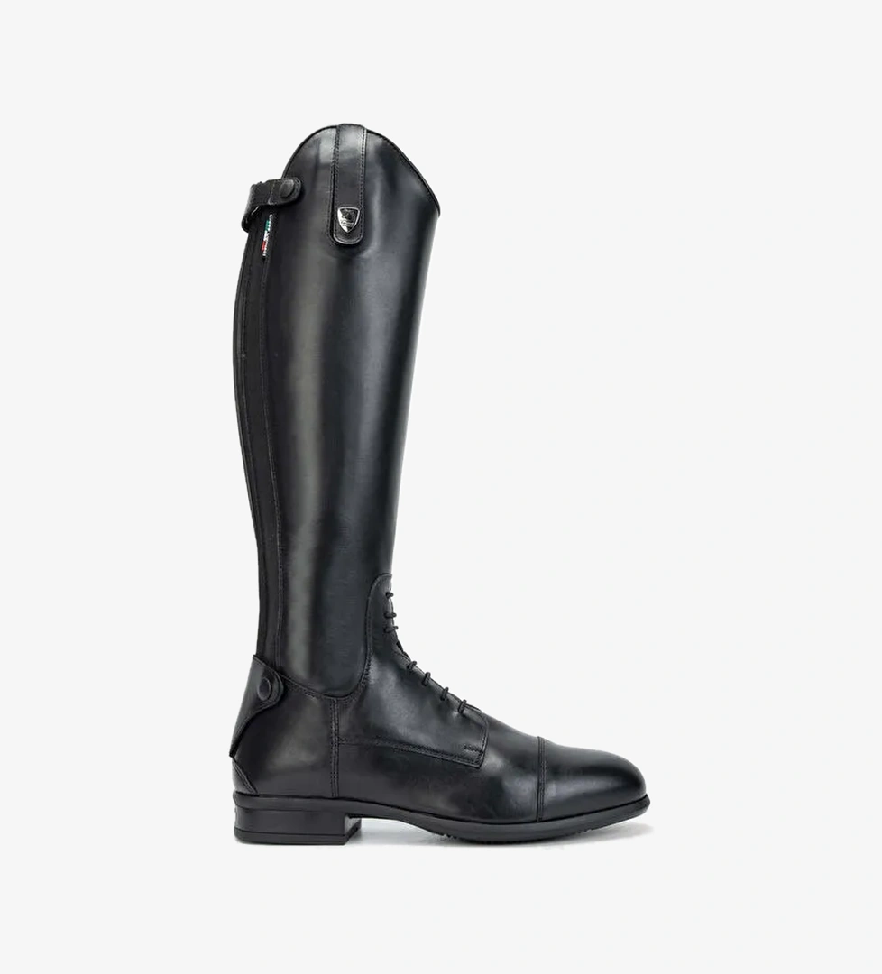 Tattini Unisex Hakiki Deri Siyah (Medium) Binici Cizmesi Çizme - Görsel 1