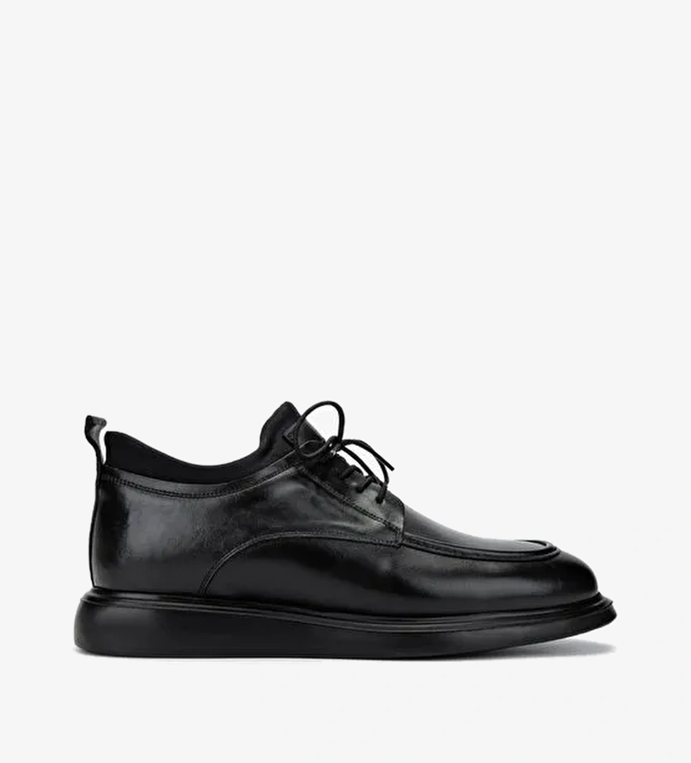 Valmenti Siyah Erkek Deri Günlük Ayakkabı 863 10341 ERK AYK SK24-25 - Görsel 1