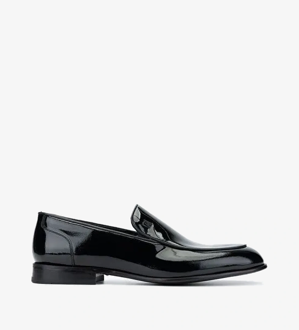 Valmenti Siyah Erkek Rugan Klasik Ayakkabı 722 23704 ERK AYK SK24-25 - Görsel 1