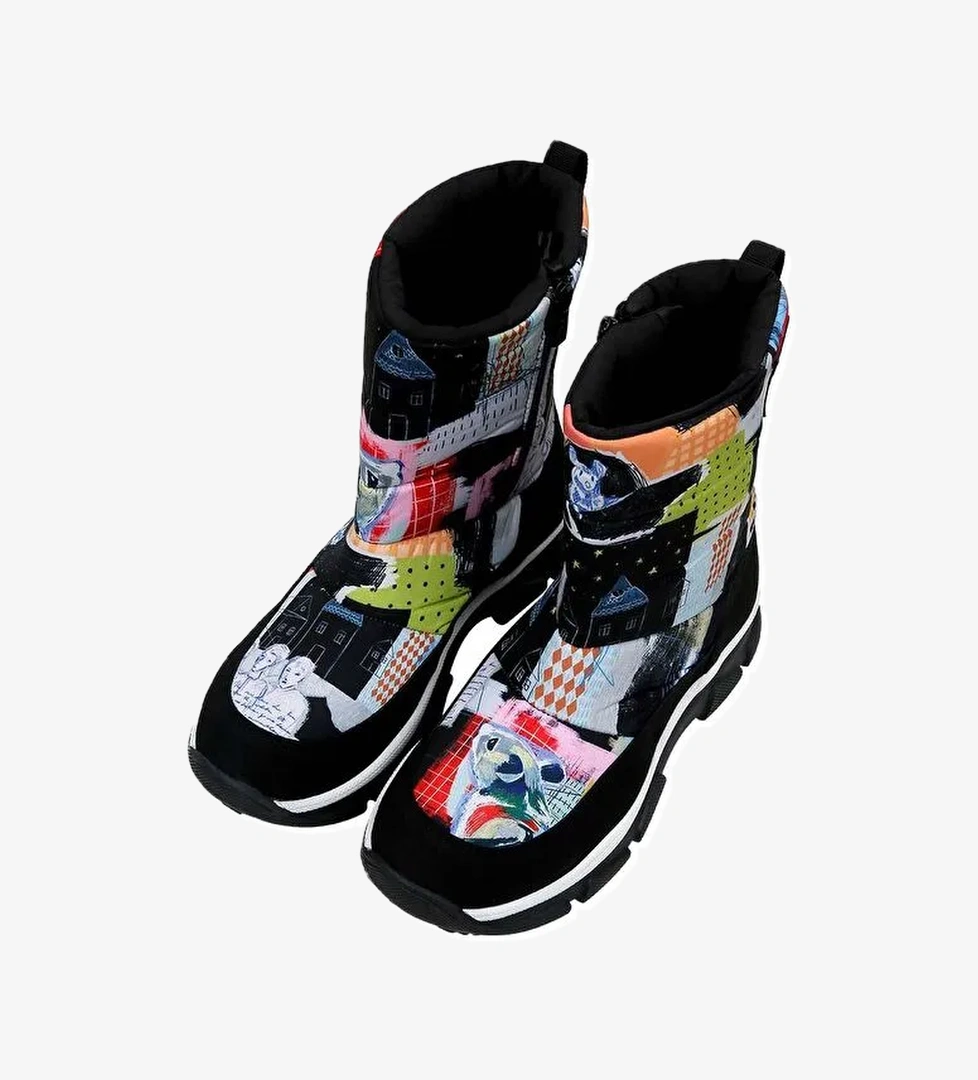 Kadın Vegan Çok Renkli Kar Botu - The Nice Mice Tasarım - Görsel 1