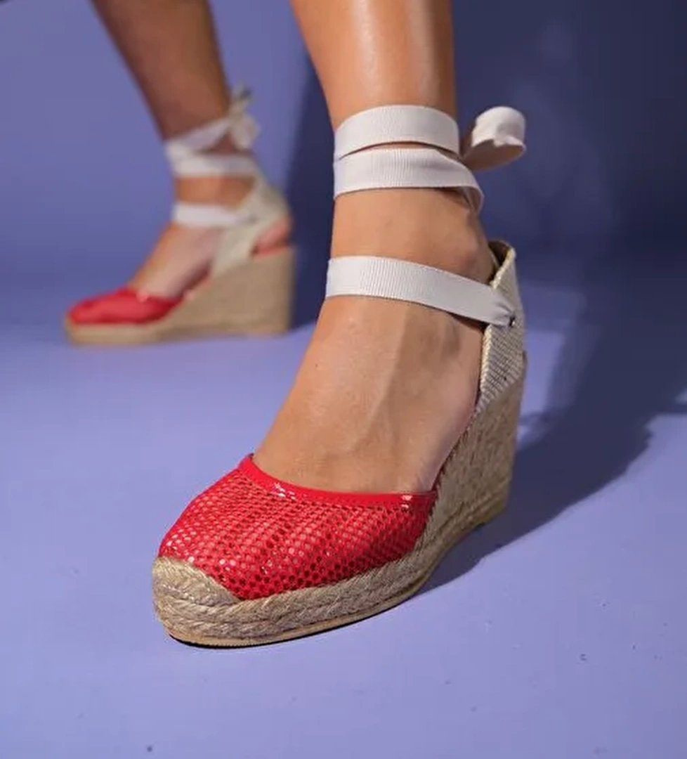 Luvi Shoes Bej Kadın Topuklu Sandalet 170-5005 - Görsel 1