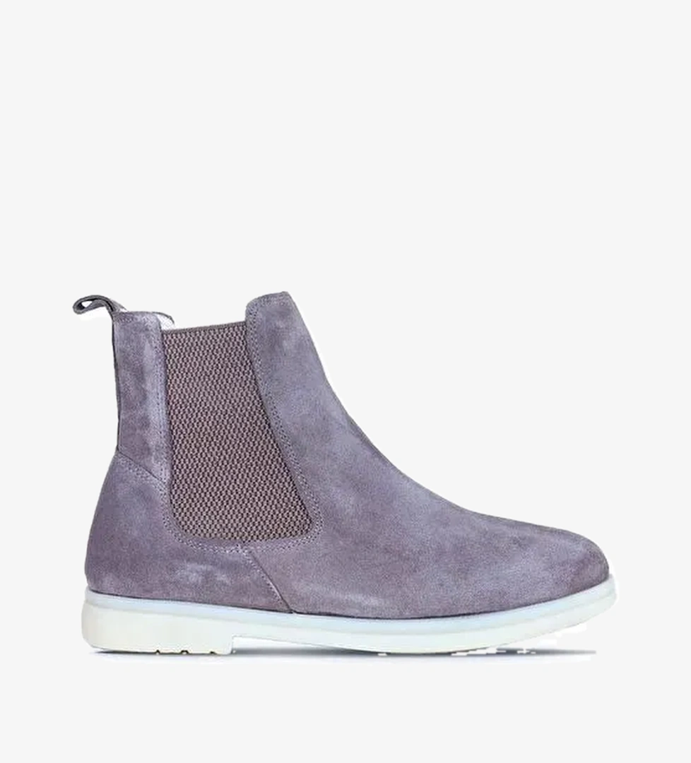 Bueno Shoes Vizon Süet Kadın Düz Bot 01wt3300 - Görsel 1