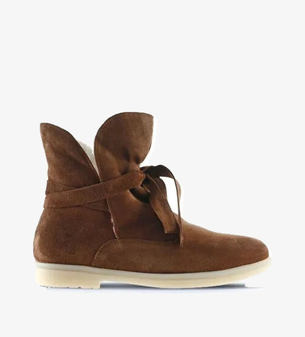 Bueno Shoes Taba Süet Kadın Düz Bot 01wt3303 - Görsel 1