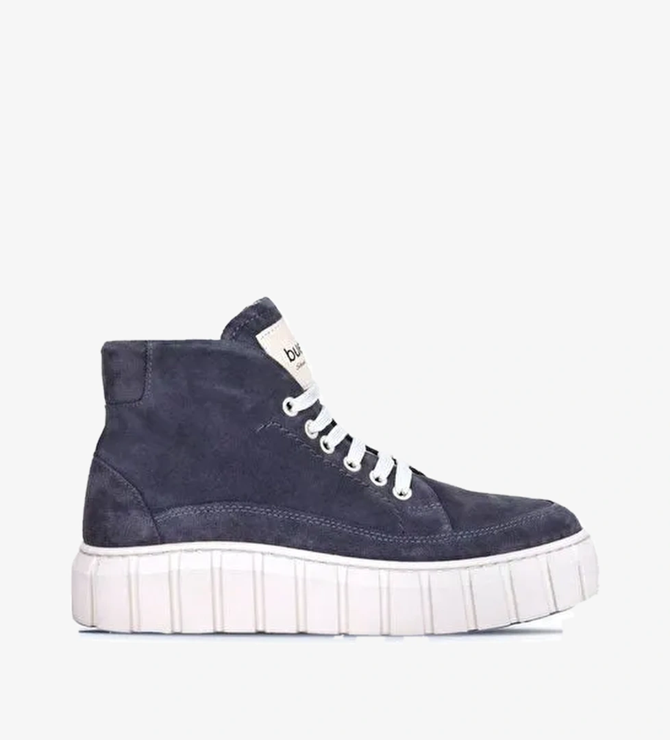 Bueno Shoes Gri Koyu Süet Kadın Spor Bot 01wt3400 - Görsel 1