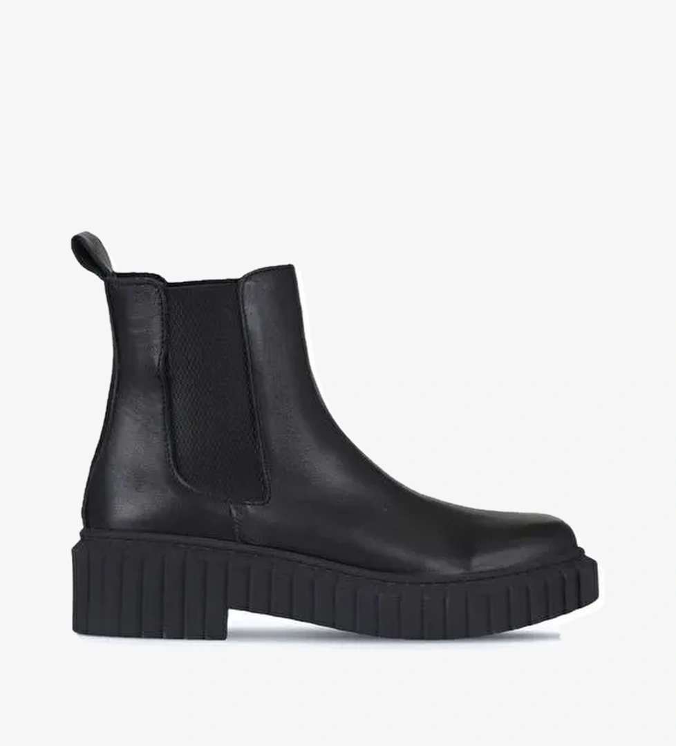 Bueno Shoes Siyah Deri Kadın Topuklu Bot 01wz6306 - Görsel 1