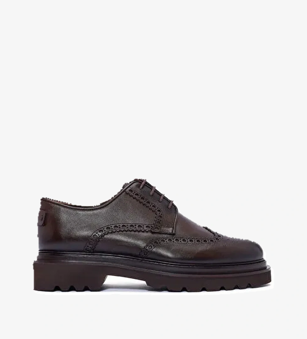 Derimod Derimod Erkek Kahverengi Bağcıklı Deri Casual Ayakkabı 24WFD602618 | Boyner Kahverengi - 1. görsel