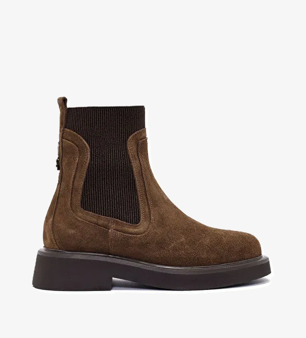 Kadın Taba Süet Deri Chelsea Bot 24WFD201210 - Görsel 1