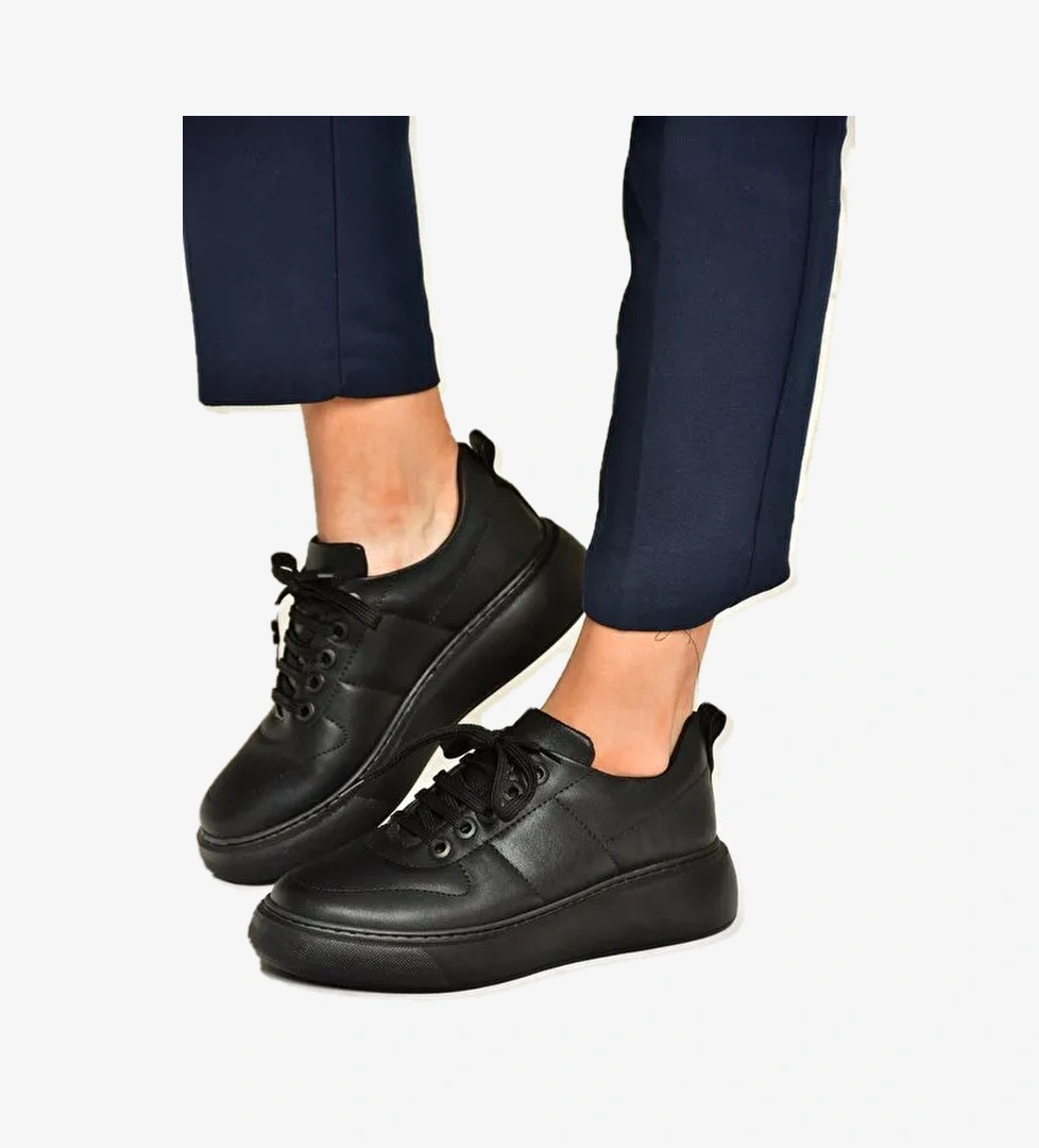 T274148309 Siyah/Siyah Spor Ayakkabı Sneakers - Görsel 1