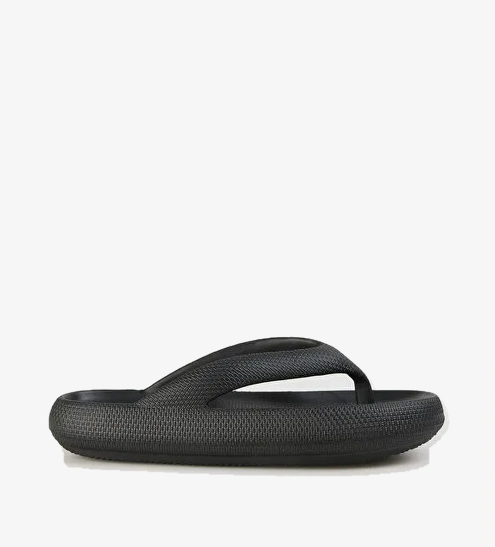 Fabrika Siyah Erkek Plaj Terliği VORTEX