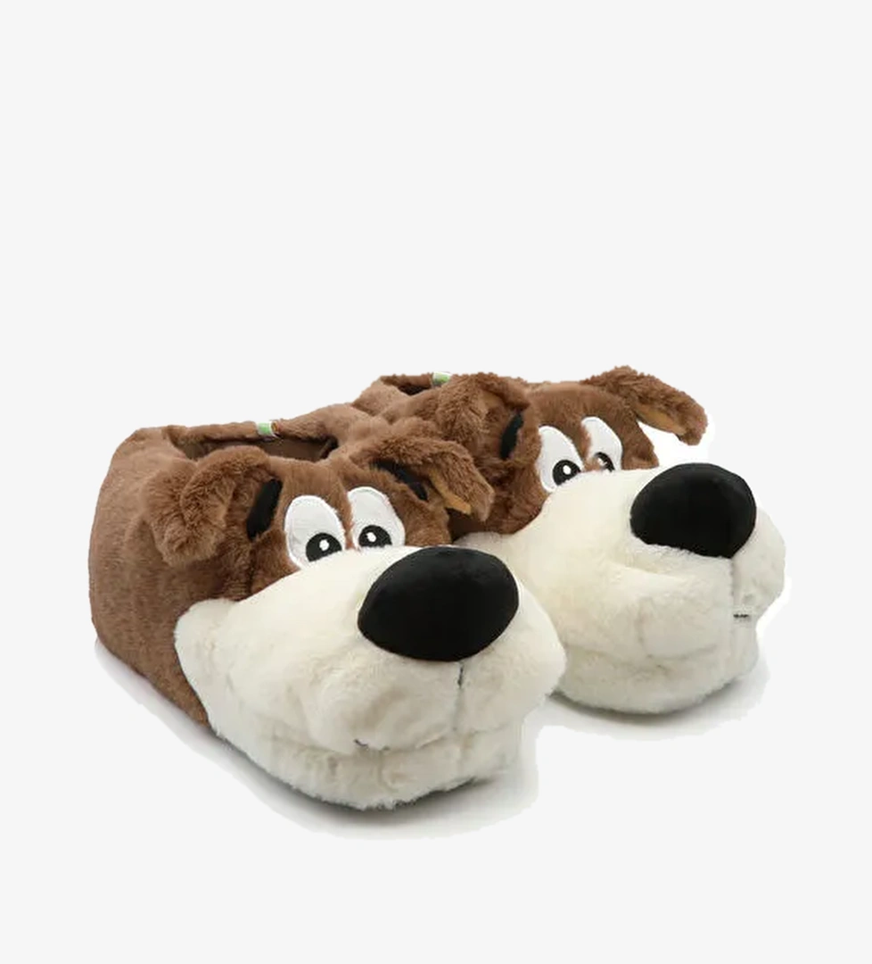 Twigy Twigy Kahverengi-Beyaz Erkek Ev Terliği TW BOBBY model görseli