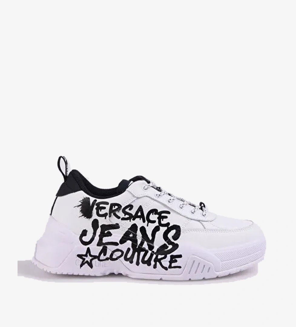 Versace Jeans Couture Siyah-Beyaz Erkek deri Sneaker FONDO STARGAZE DIS. SF1