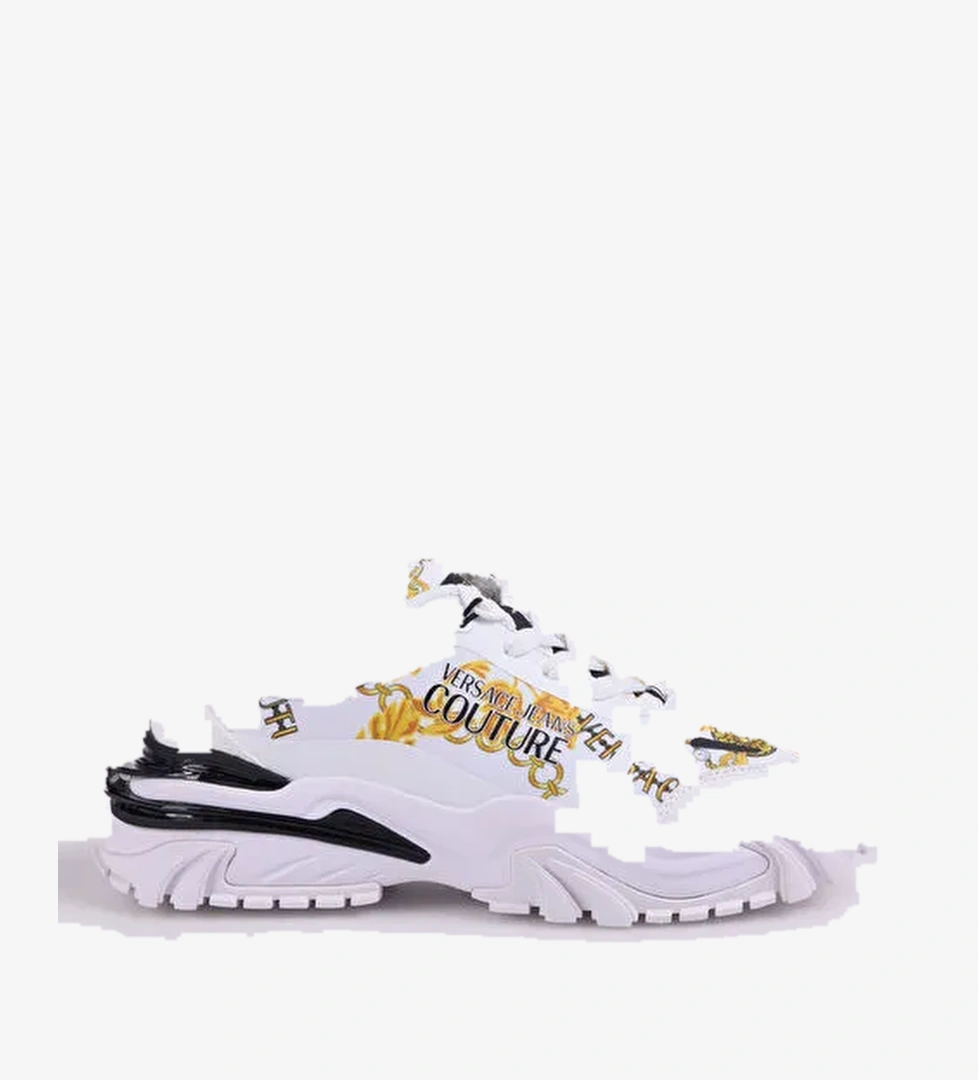 Versace Jeans Couture Beyaz-Altın Erkek Sneaker FONDO NEW TRAIL TREK DIS. 10 - Görsel 1