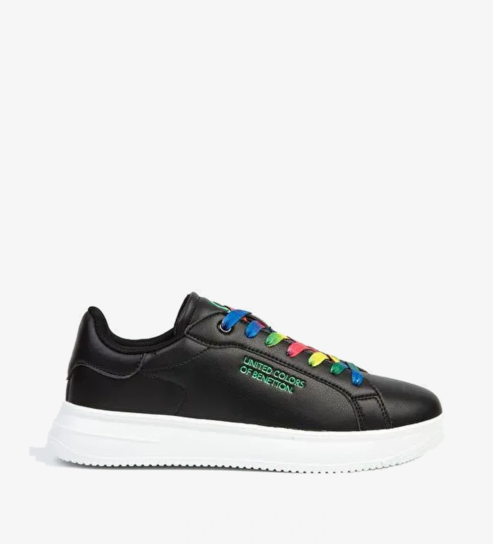 United Colors of Benetton Siyah Kadın Sneaker BNI-10061-Siyah Beyaz - Görsel 1