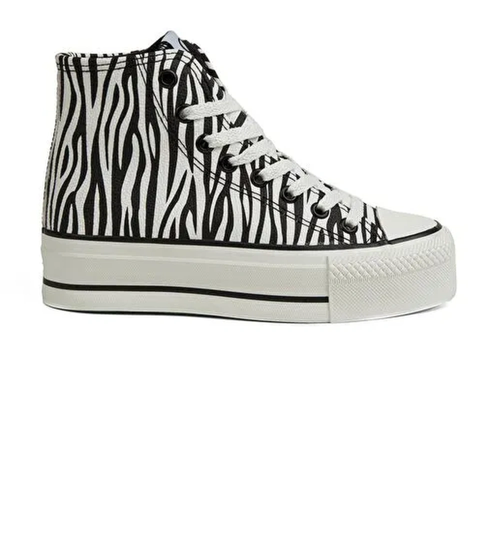 Benetton® | BN-30835- 3114 Zebra - Kadın Spor Ayakkabı - Görsel 1